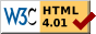 Valid HTML 4.01